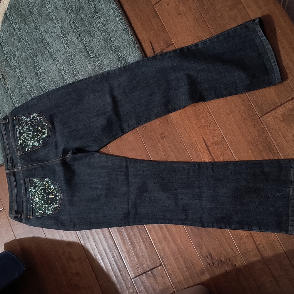 Adriana Sport size 10 jeans with bling